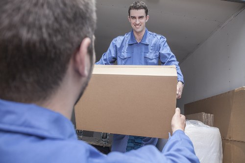 Commercial moving team planning an office relocation in Fulham