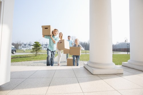 Careful furniture loading during a Fulham home move