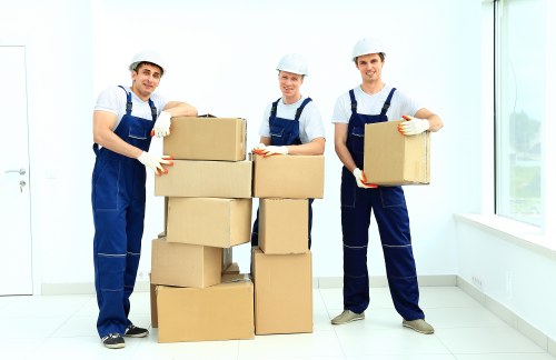 Office removals team planning a move in Fulham