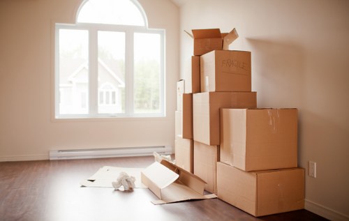 Professional moving team handling flat removals in Fulham