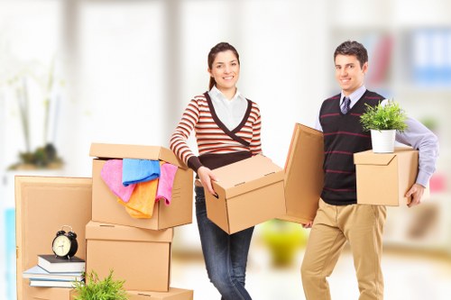 Fulham moving team preparing a home move with careful packing