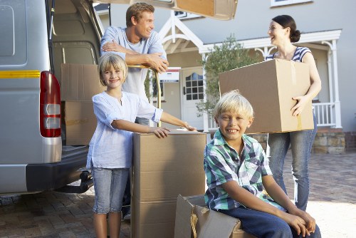 Prepared moving van for flats, houses, and office moves in Fulham