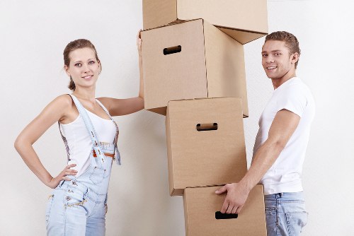 Local removal service coverage map style image for Fulham and nearby West London areas