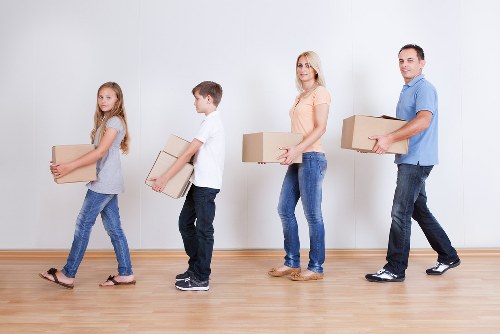 House move in Fulham with furniture being loaded carefully