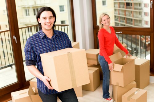 Commercial moving van support for a Fulham business relocation